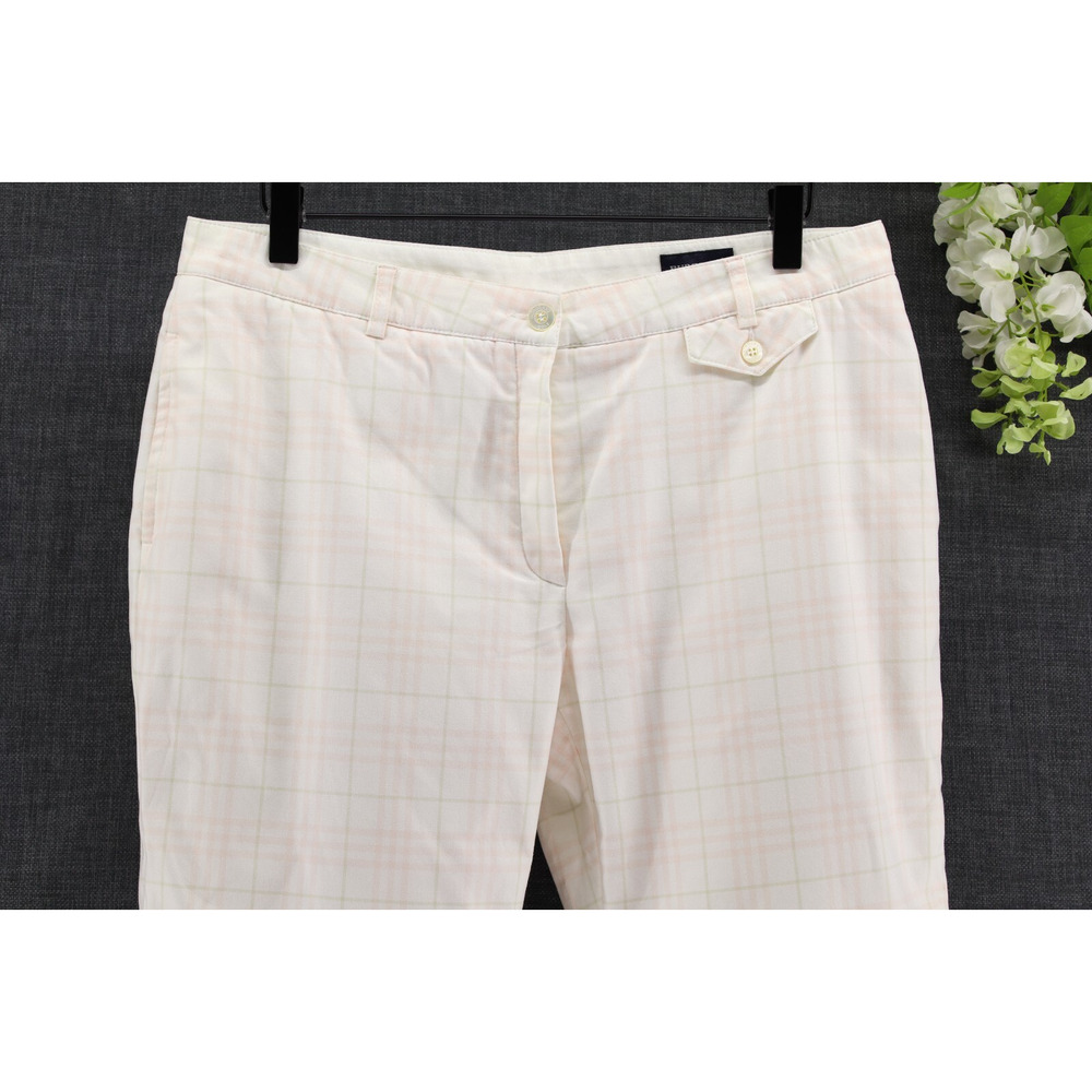 Burberry Women's Golf Bermuda Pink Nova Check Knee-Length Sz 10 - Picture 3 of 12